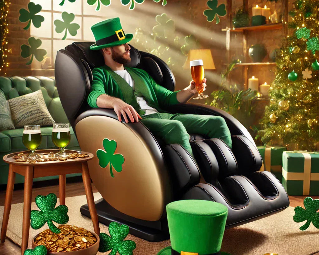 Any special way to enjoy a massage chair on St. Patrick's Day?