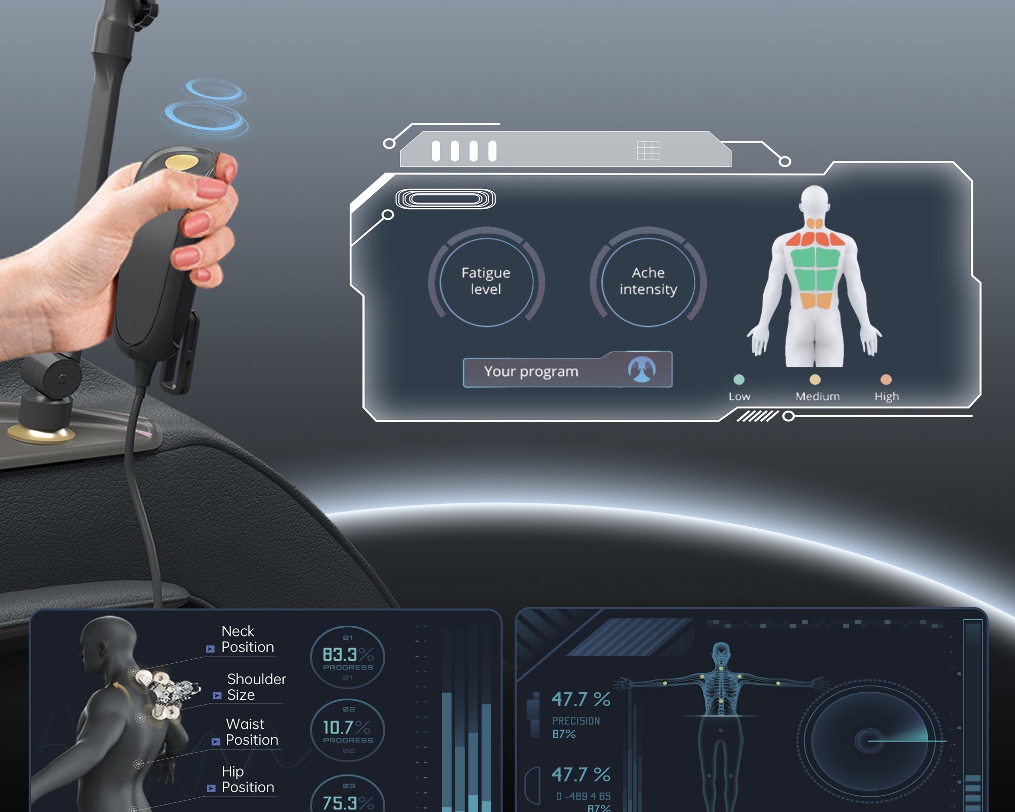 How does an AI massage chair enhance relaxation?