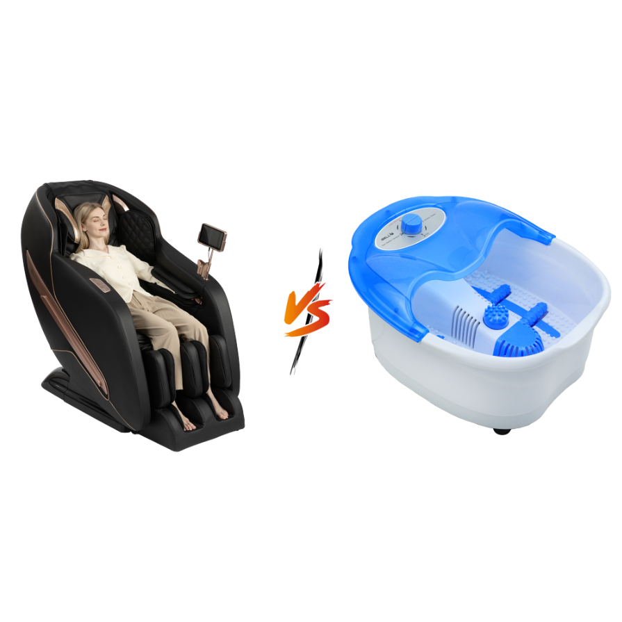 Massage Chair vs. Foot Spa Tub: Which Relieves Stress and Tension Better?