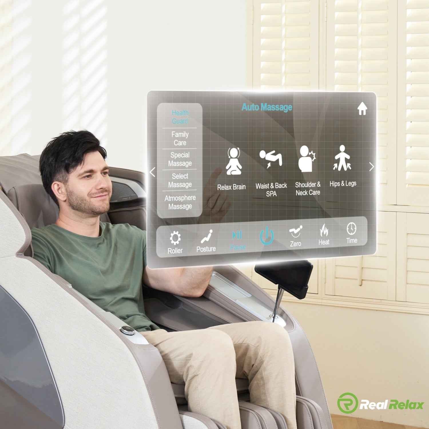 What does 4D mean on a massage chair?
