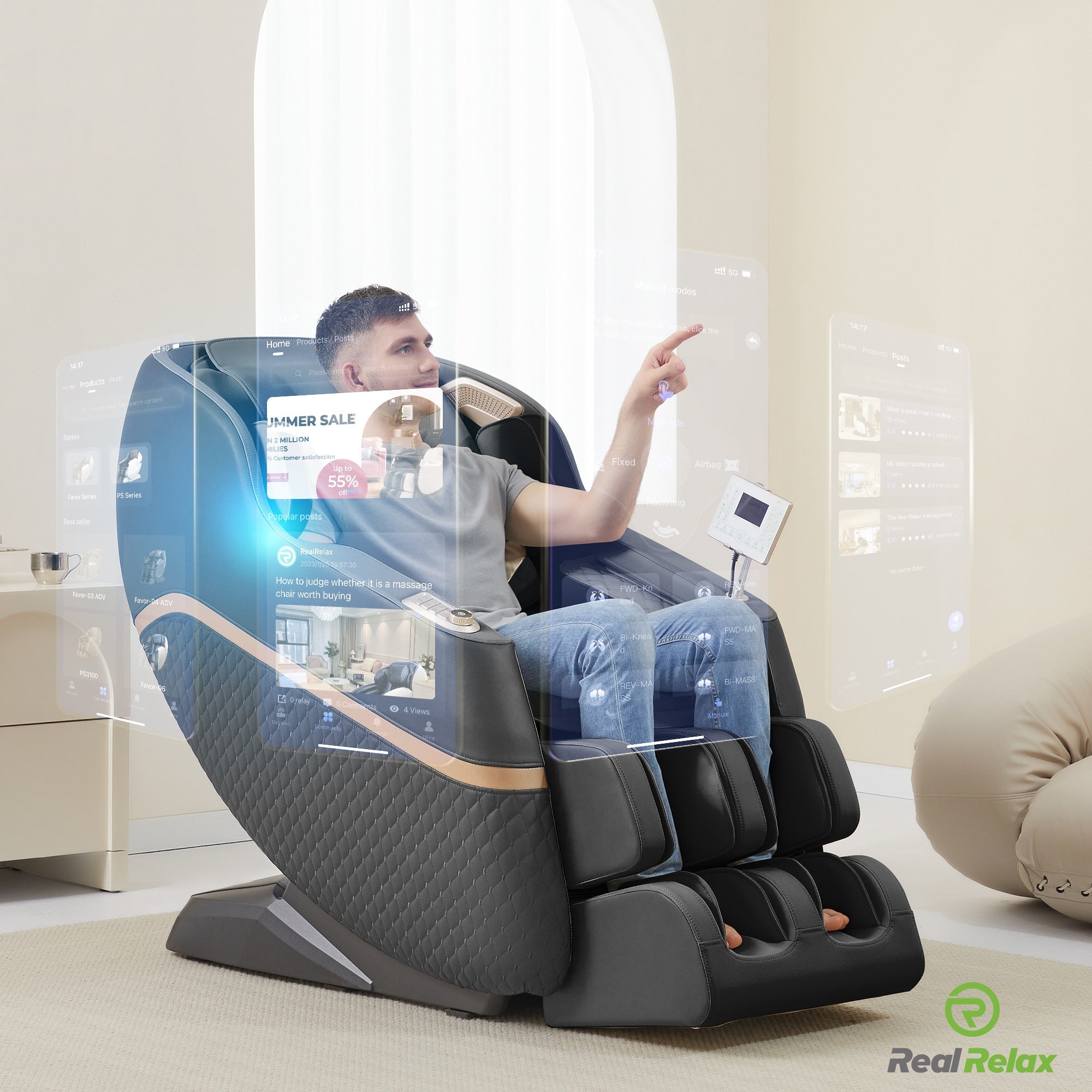 Where can I try a medical breakthrough massage chair?