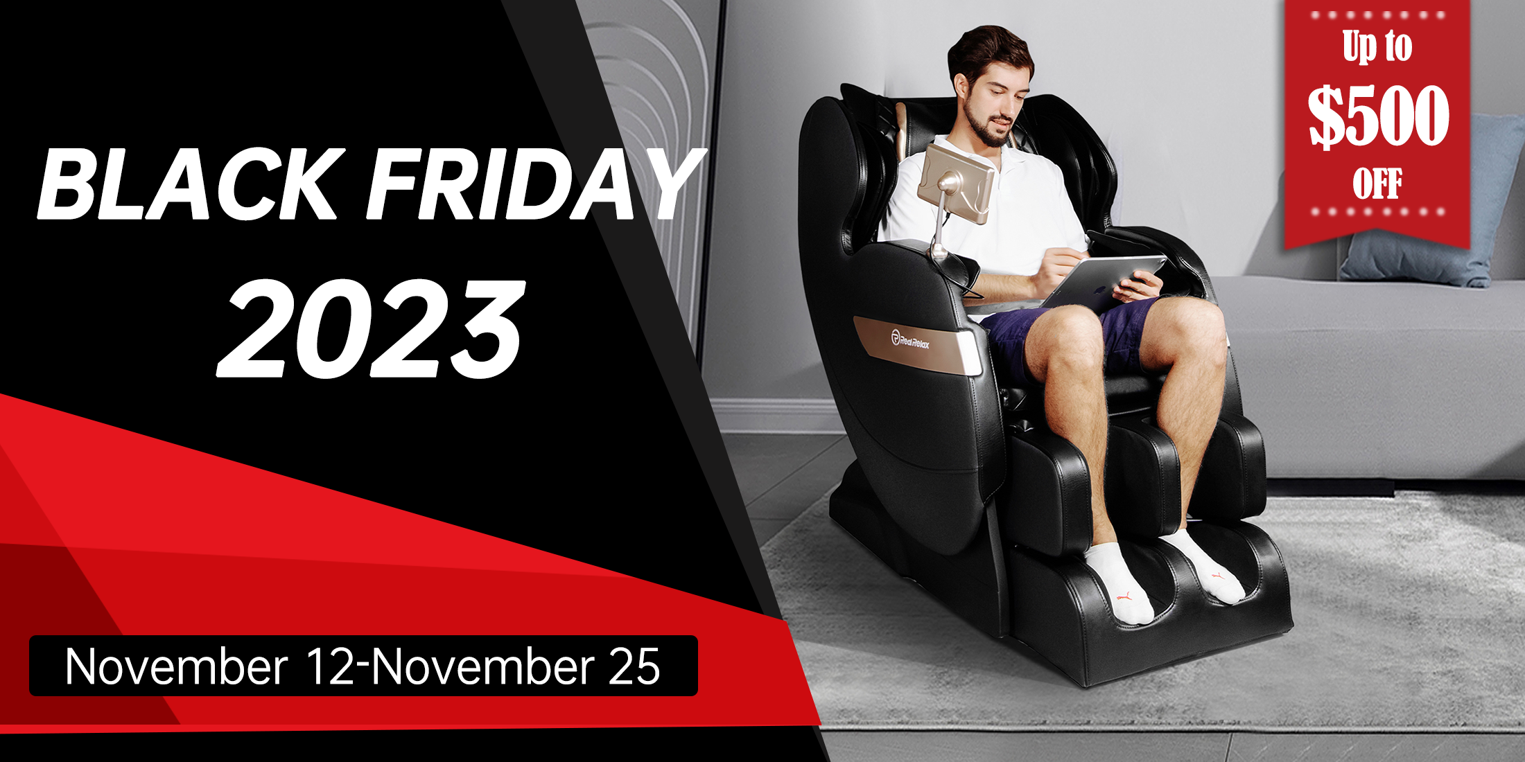 Massage chair black online friday