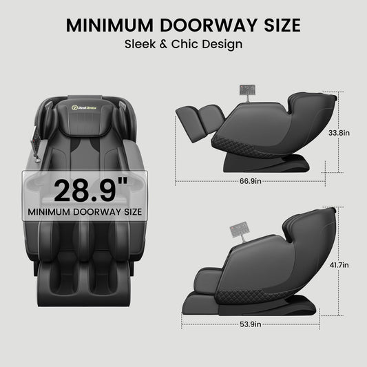 Real Relax Massage Chair Favor-11 Massage Chair Black