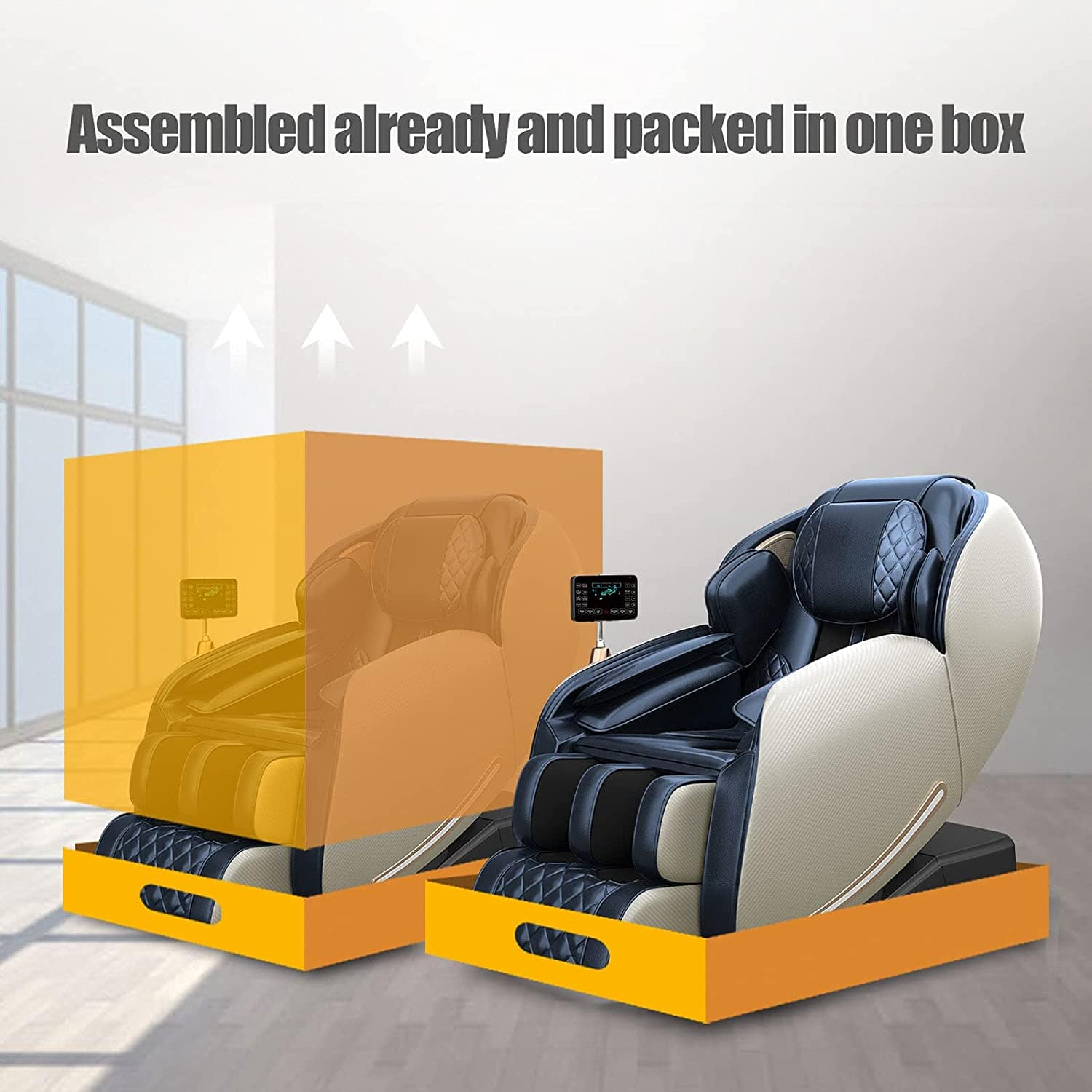 Real Relax Massage Chair Real Relax® Favor-06 Massage Chair Blue Refurbished