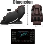 Real Relax Massage Chair Real Relax® Favor-06 Massage Chair Brown Refurbished