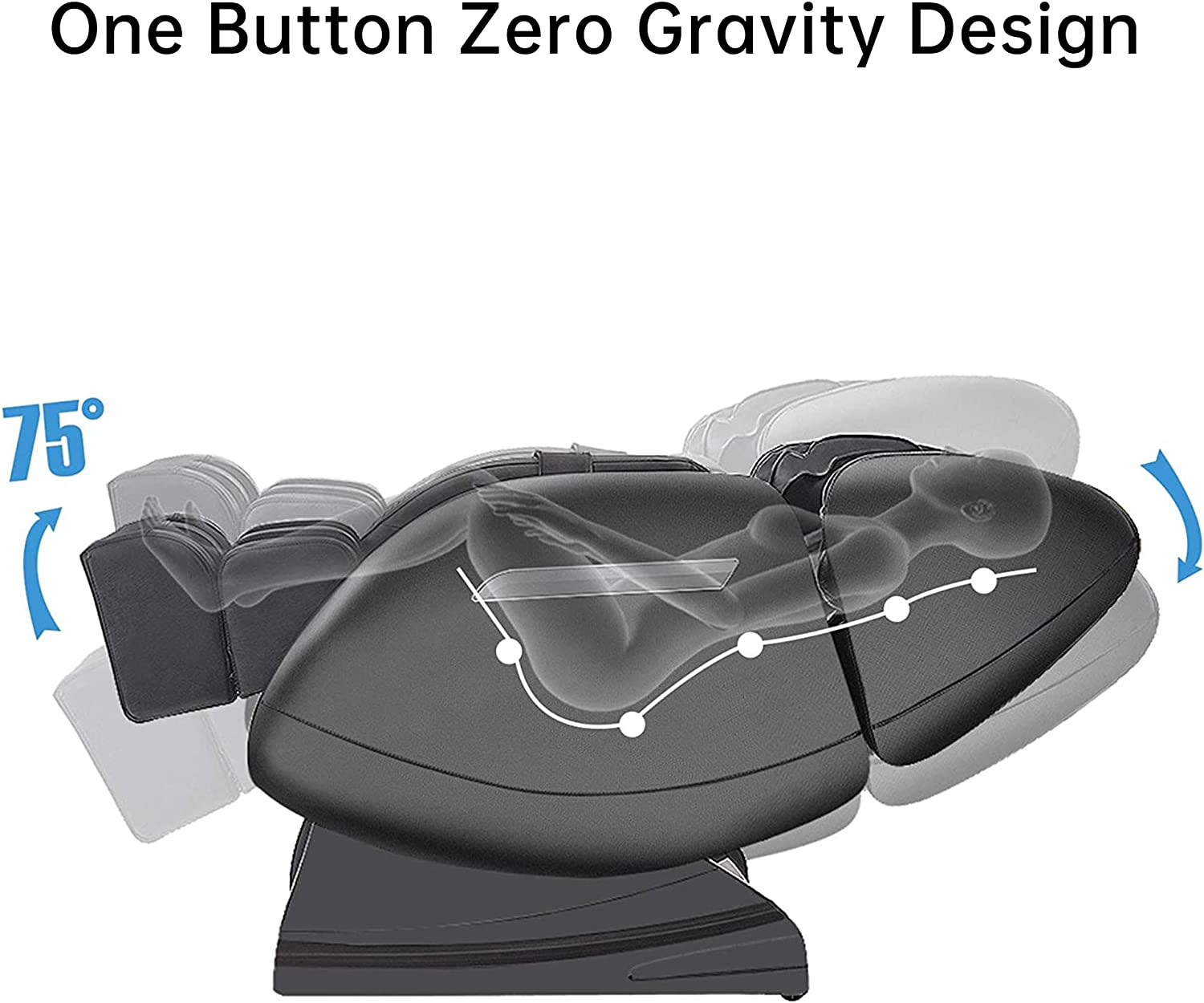 Real Relax Massage Chair Real Relax® MM350 Massage Chair Black Refurbished