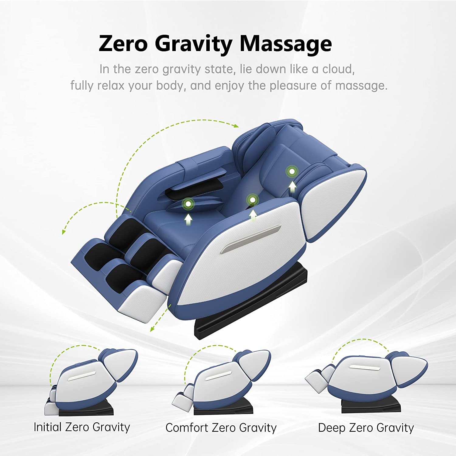 Real Relax Massage Chair Real Relax® MM350 Massage Chair blue Refurbished