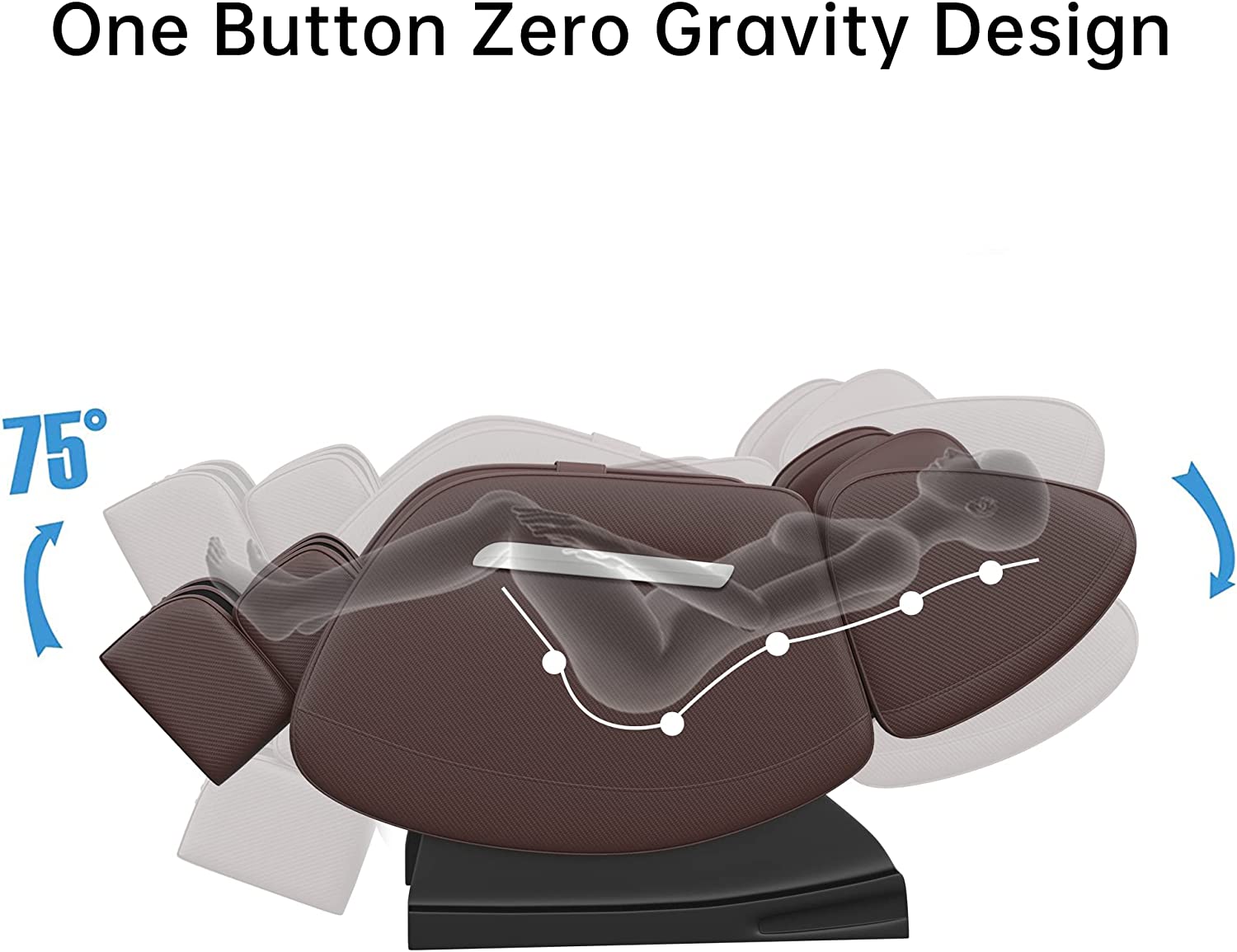 Real Relax Massage Chair Real Relax® MM350 Massage Chair Brown Refurbished