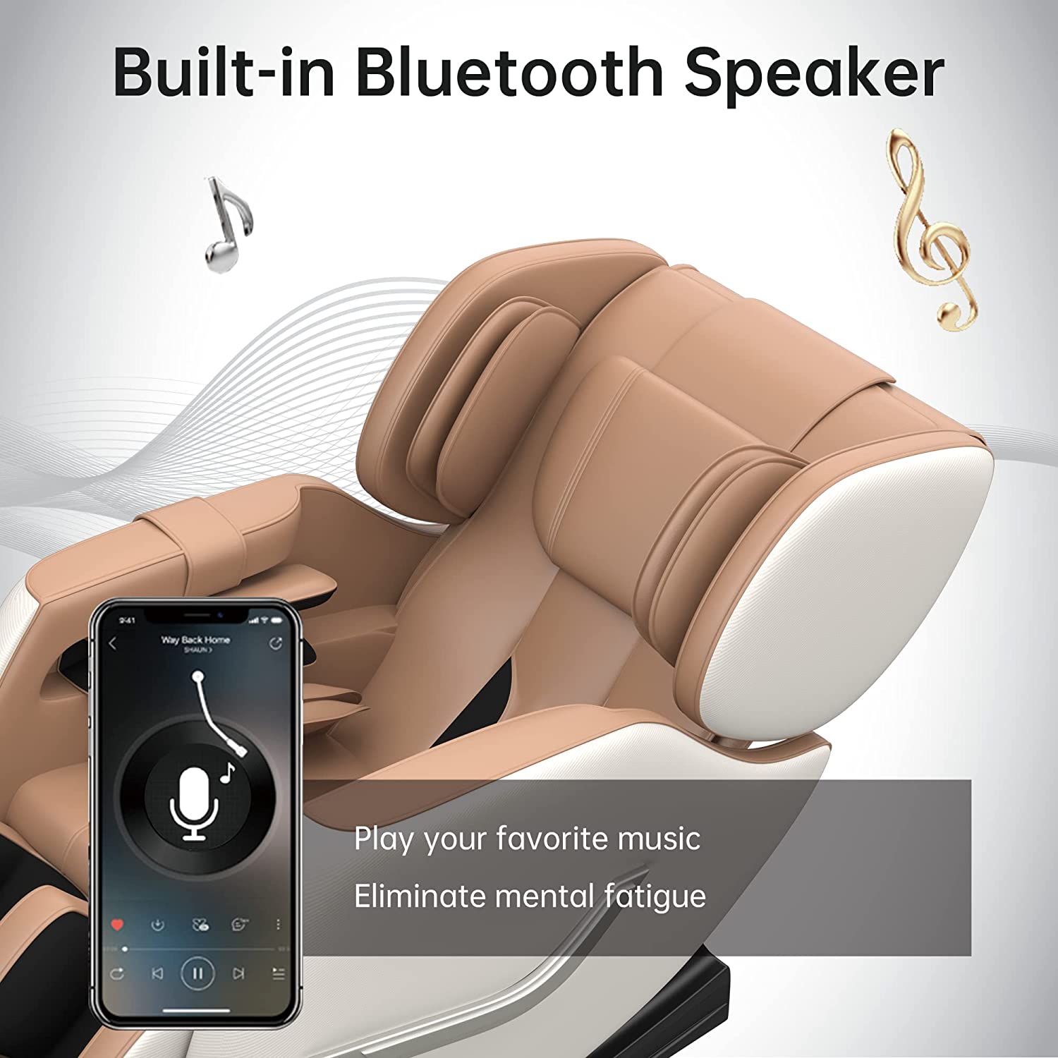 Real Relax Massage Chair Real Relax® SS01 Massage Chair Khaki Refurbished