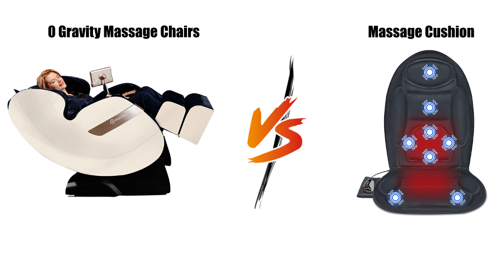 0 Gravity Massage Chairs vs Massage Cushions