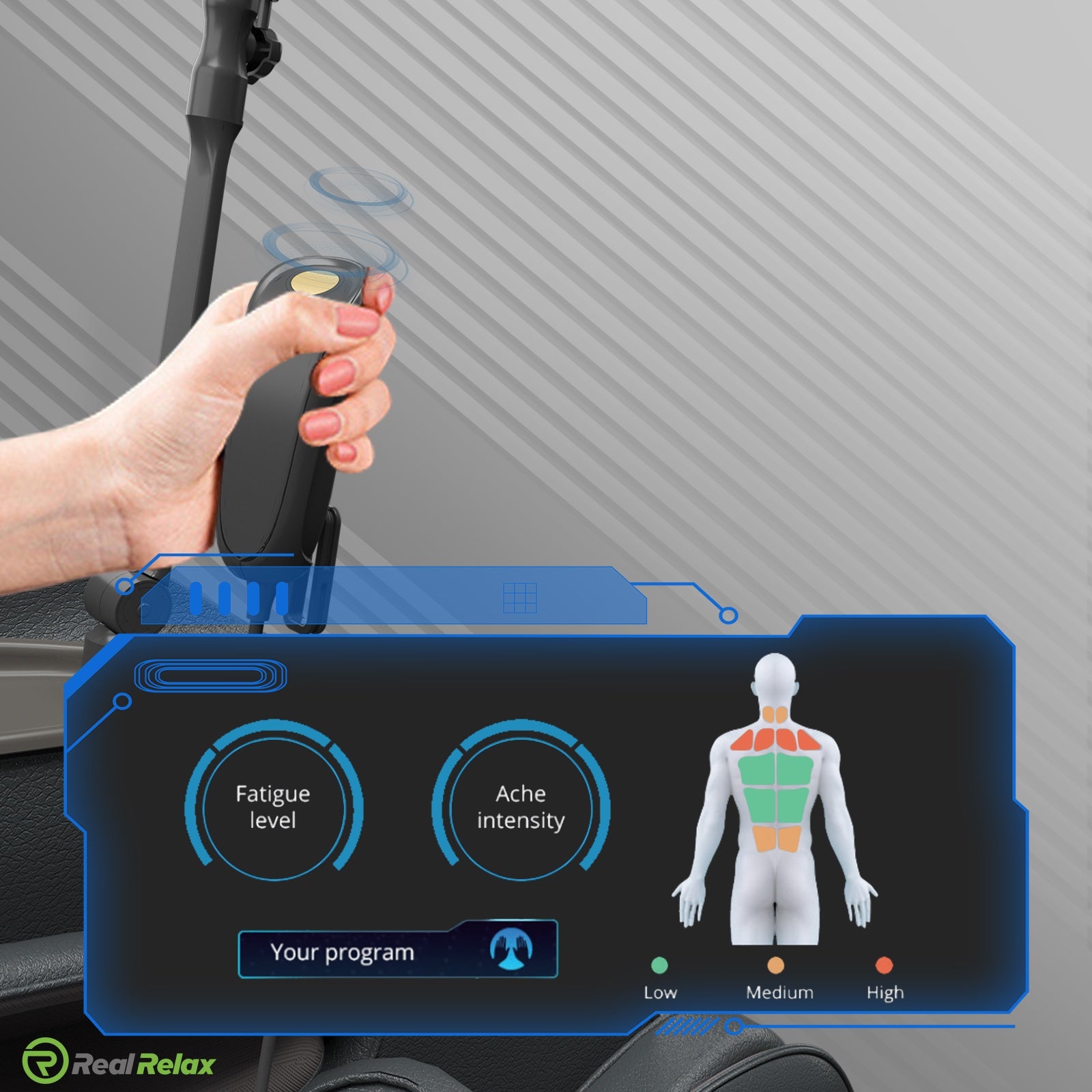 How does AI muscle tension detection actually improve the massage experience?