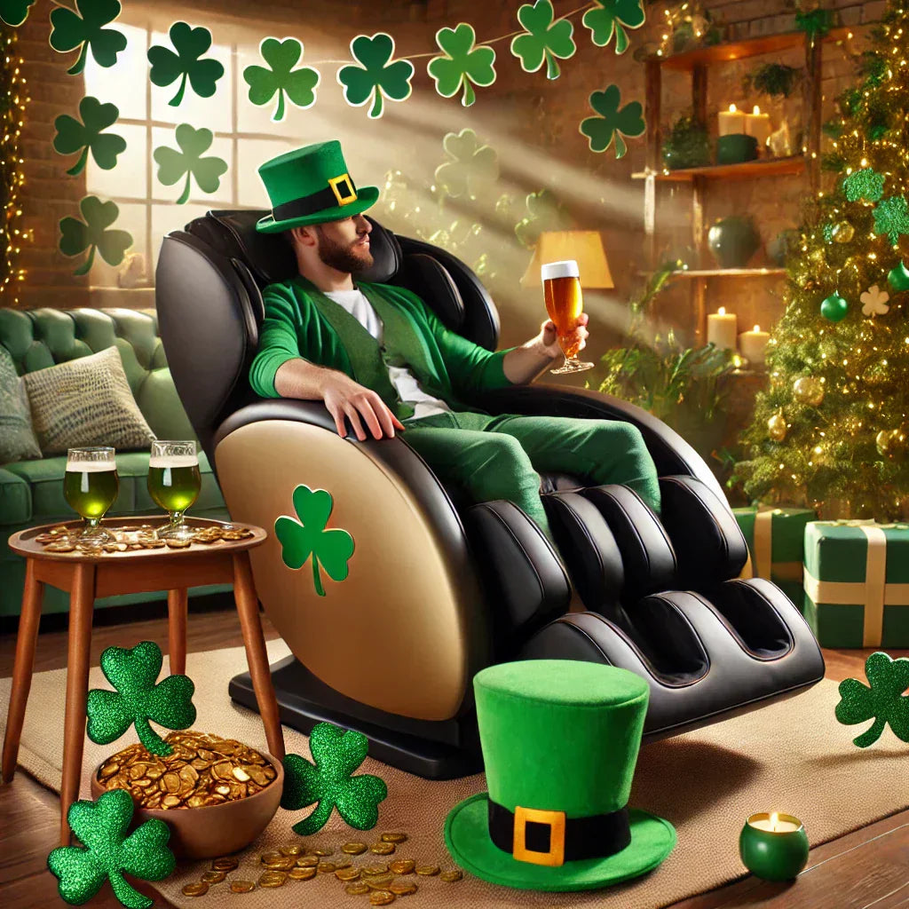 Any special way to enjoy a massage chair on St. Patrick's Day?