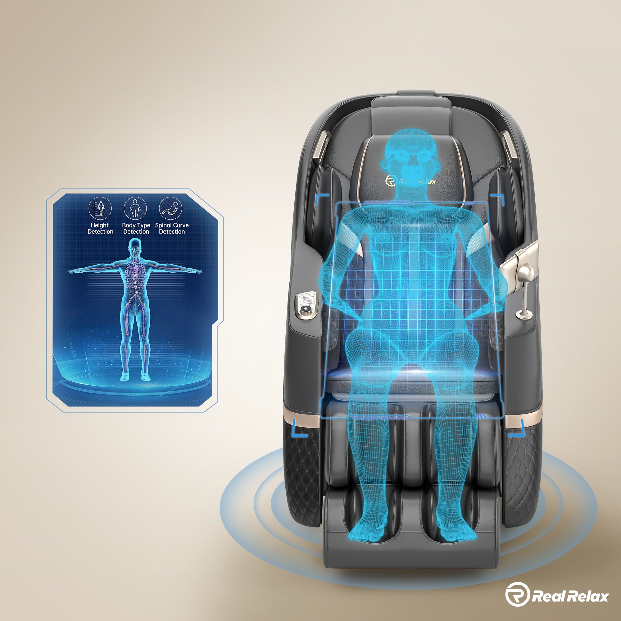 Difference between Mechanical and Digital Sensors in Body Scan for an AI Massage Chair?