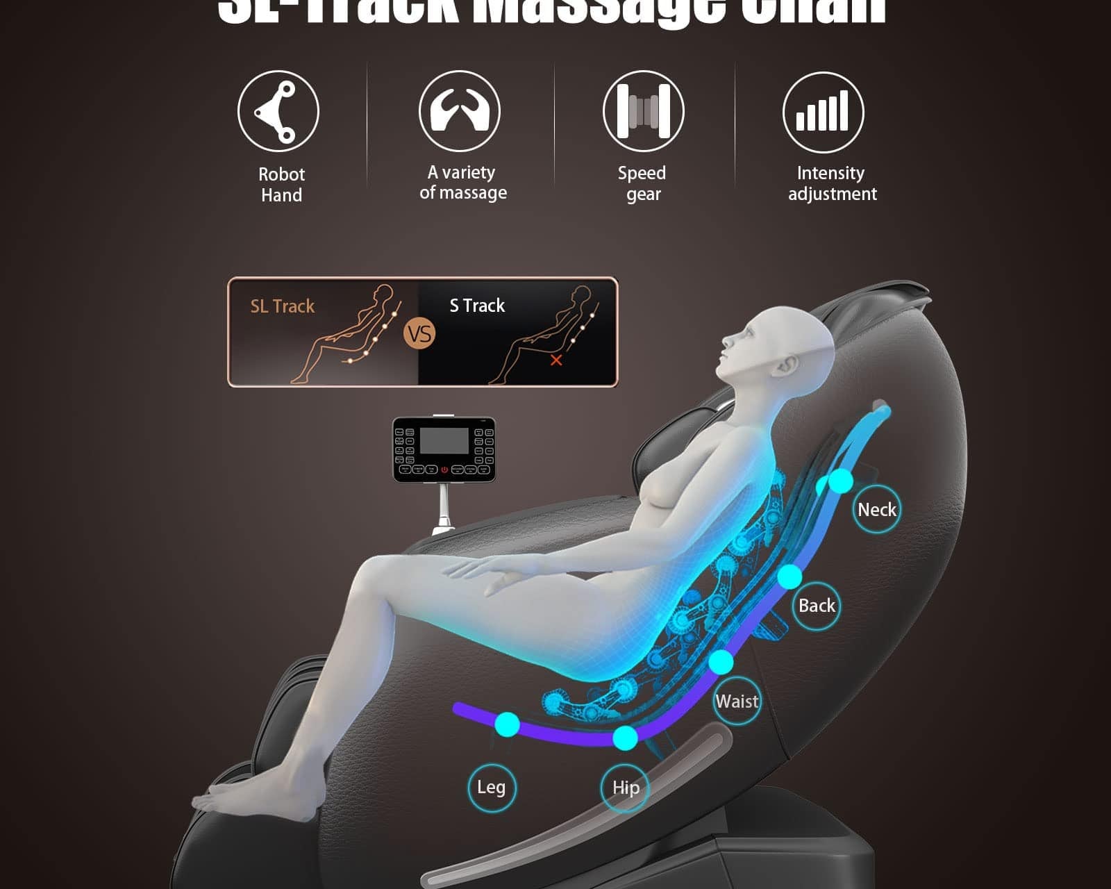 Why is track type important when choosing a massage chair