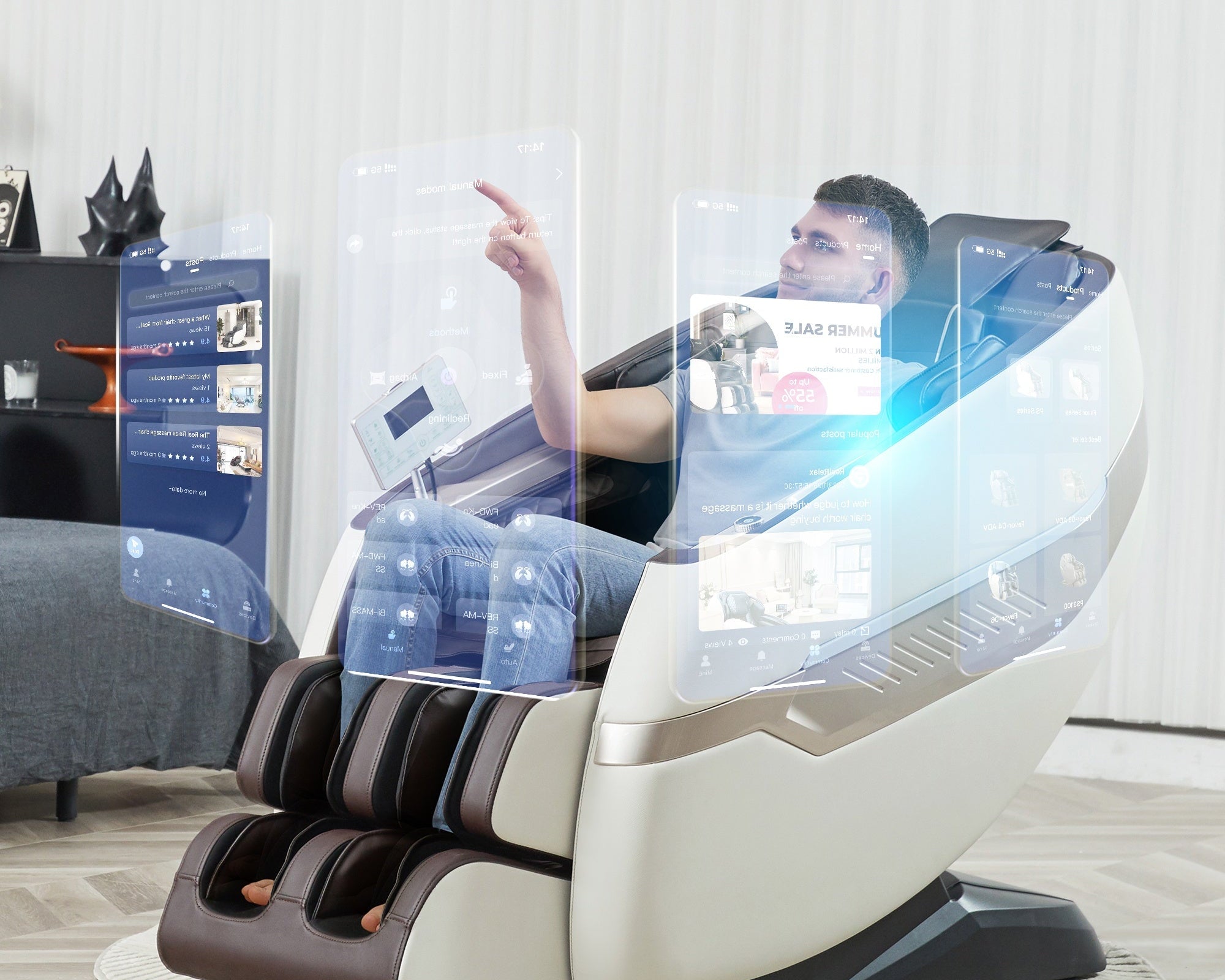 How can AI massage chairs help with specific muscle issues?