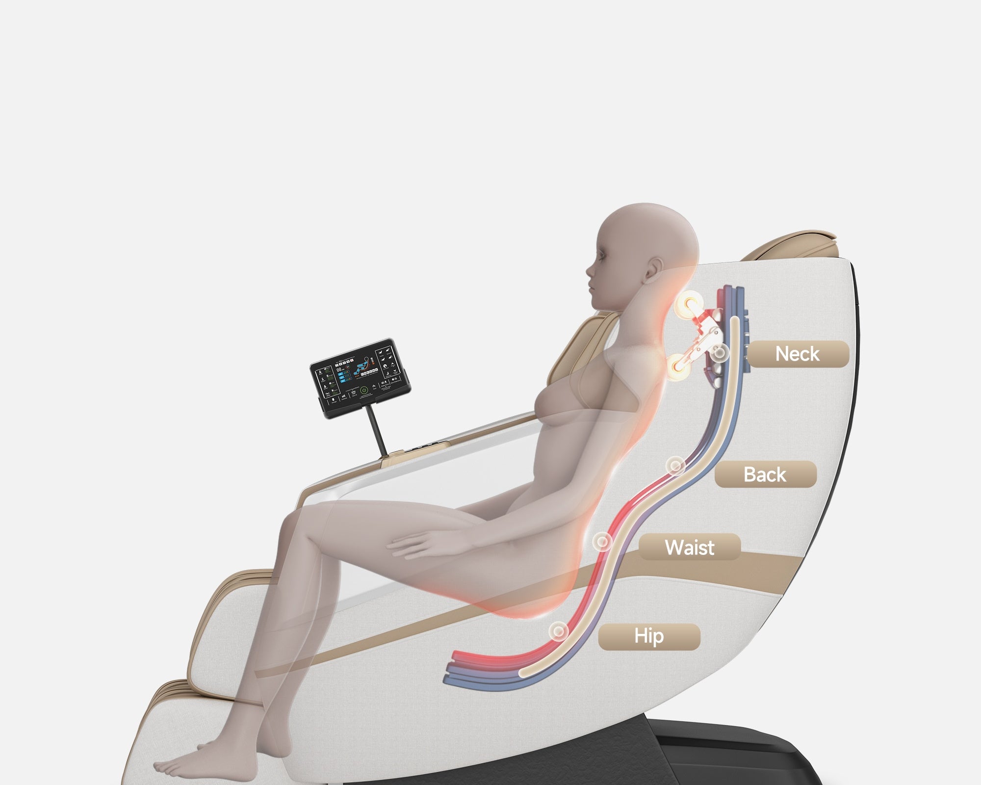How do Real Relax massage chairs handle different body shapes and sizes?
