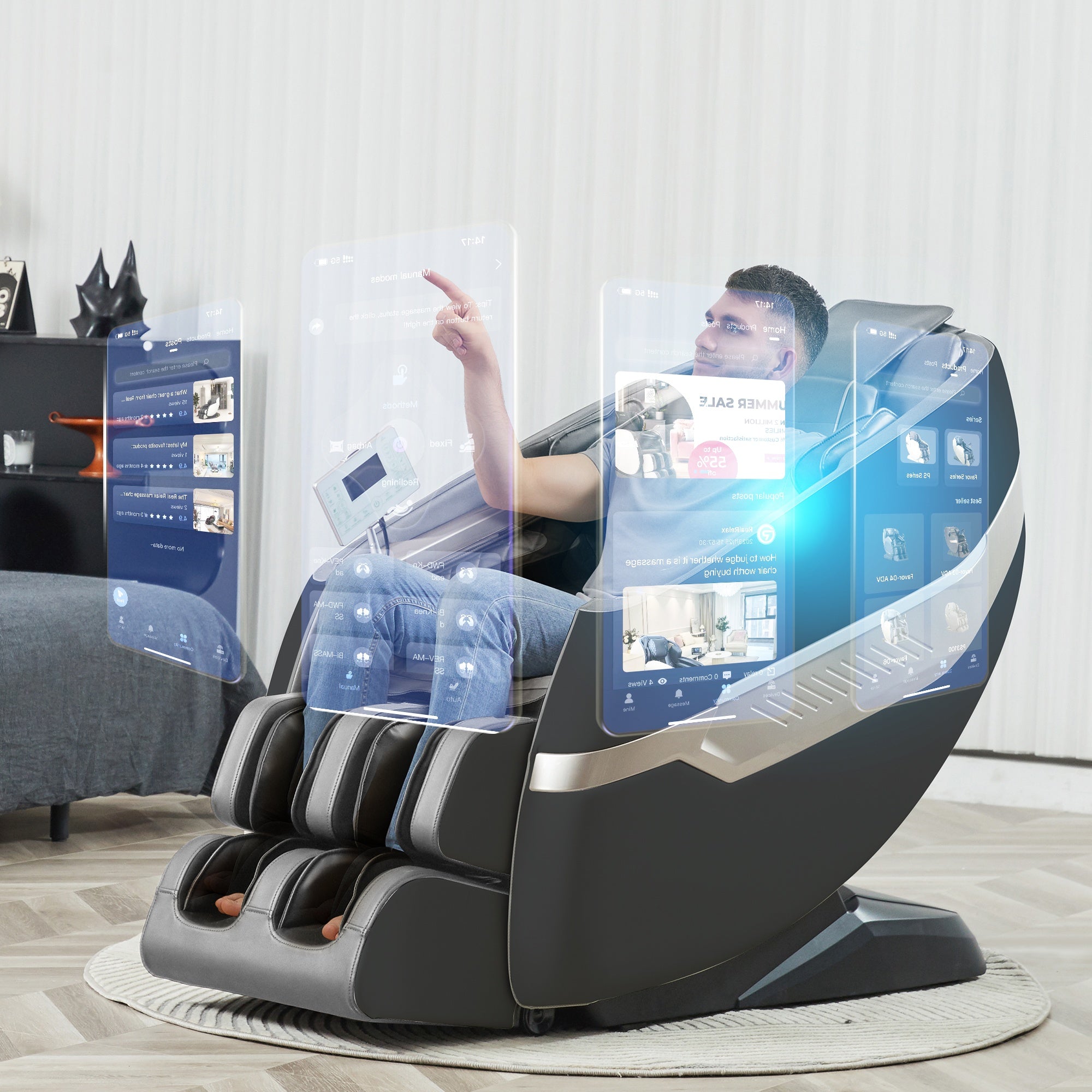How does 4D massage chair differ from 3D in terms of user experience?