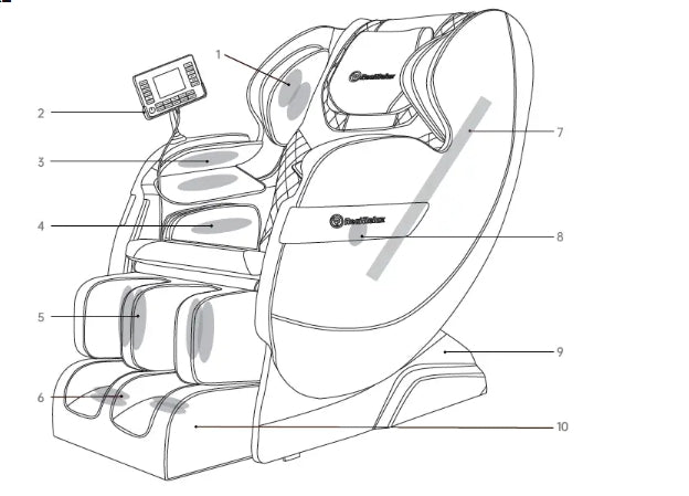 inside a massage chair