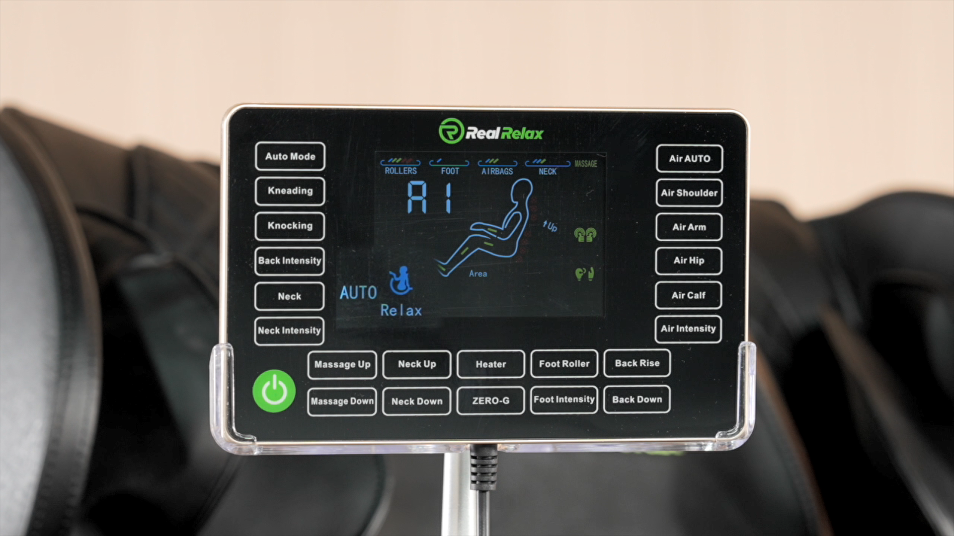 LCD Screentouch Control Tutorial for Real Relax Favor-03 ADV Massage Chair