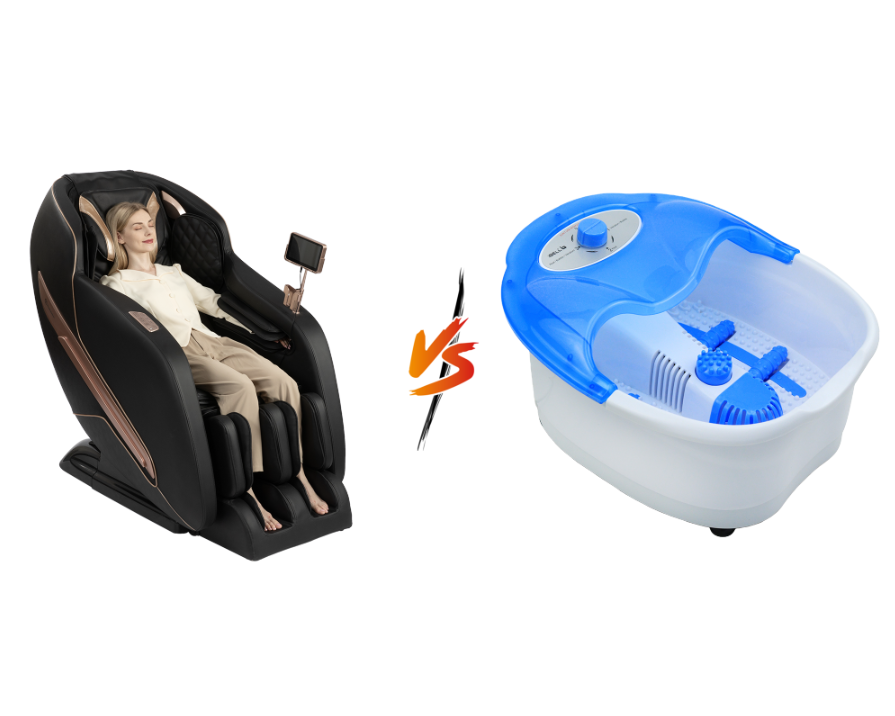 Massage Chair vs. Foot Spa Tub: Which Relieves Stress and Tension Better?