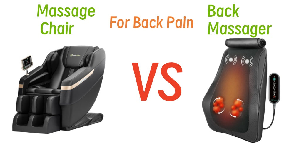 Massage chair vs back massager for back pain?