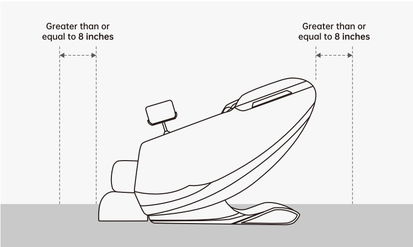 Installation site and surrounding environment for Real Relax massage chairs