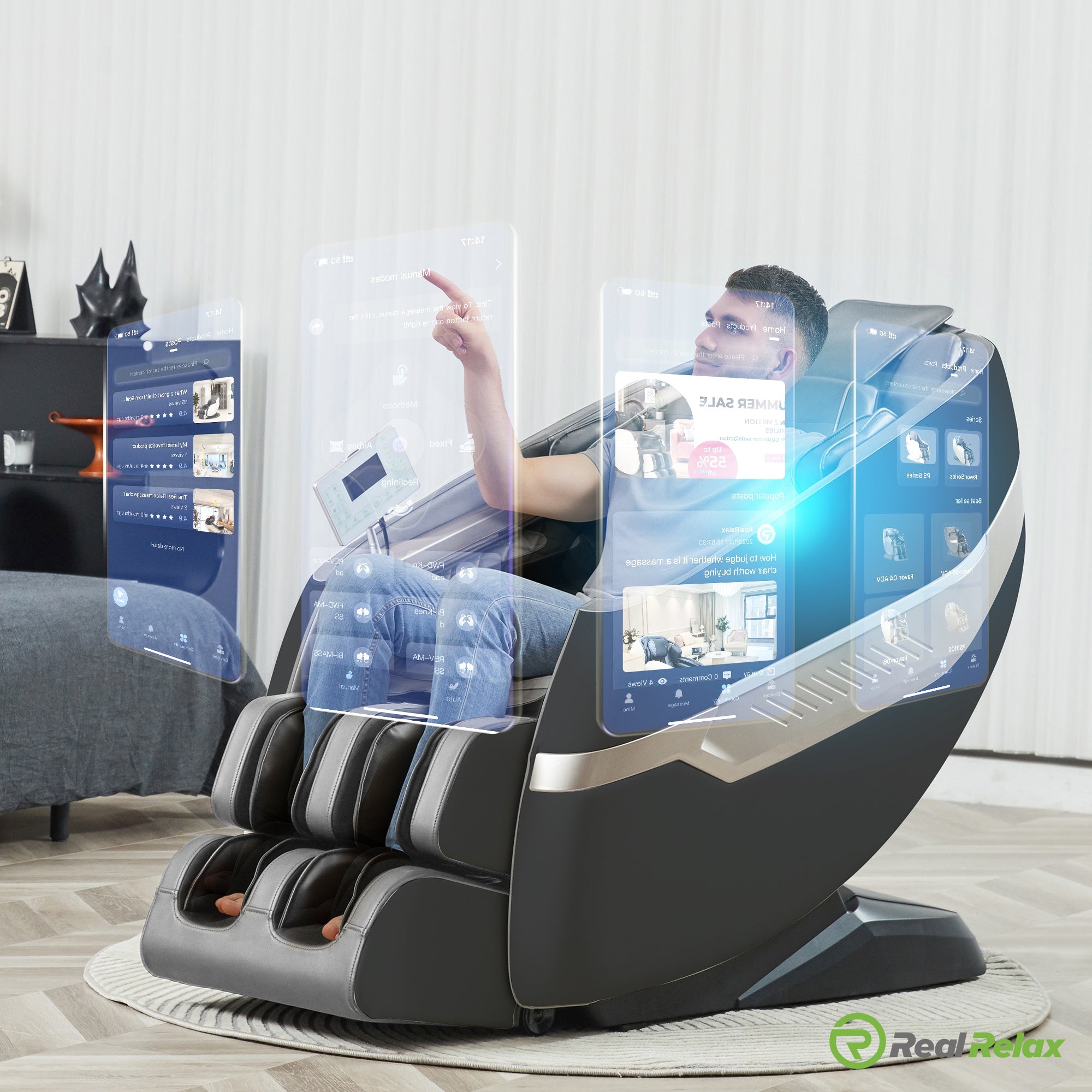 What are the most popular massage programs available in AI massage chairs?