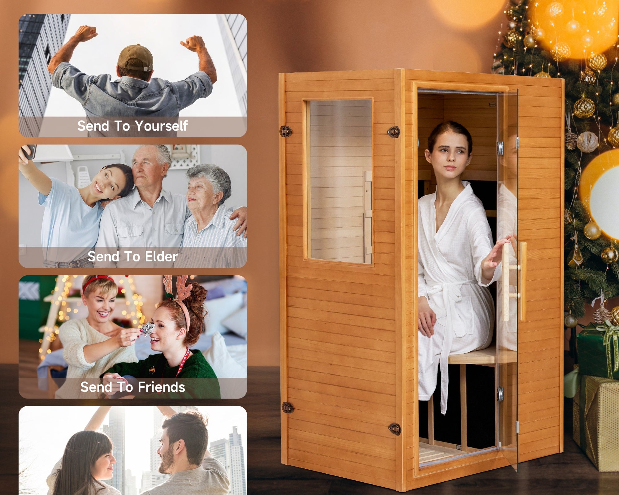 What can a one-person far infrared sauna do?