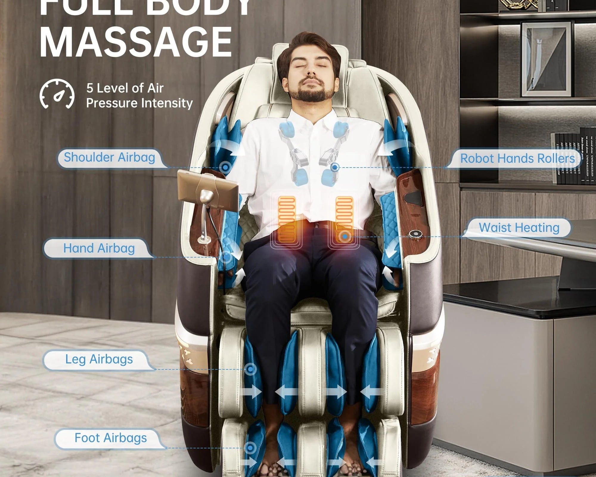 Can I use a massage chair after eating