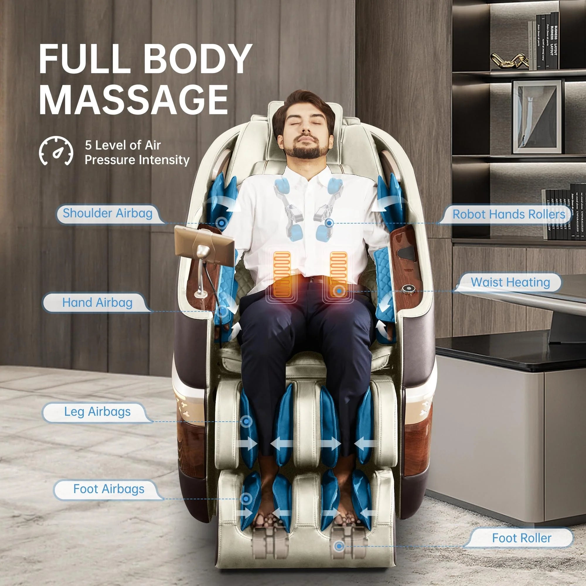 Can I use a massage chair after eating