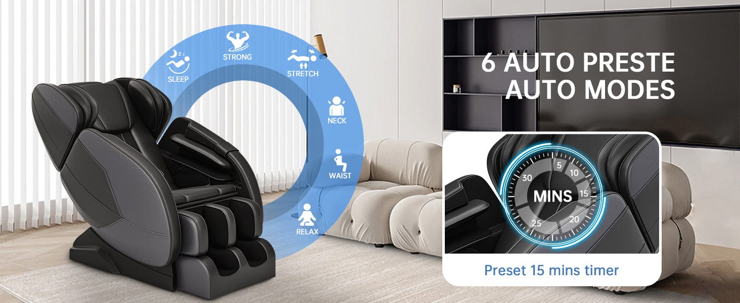 Real Relax® Enhanced Massage Chair with ZeroGravity Design and Full