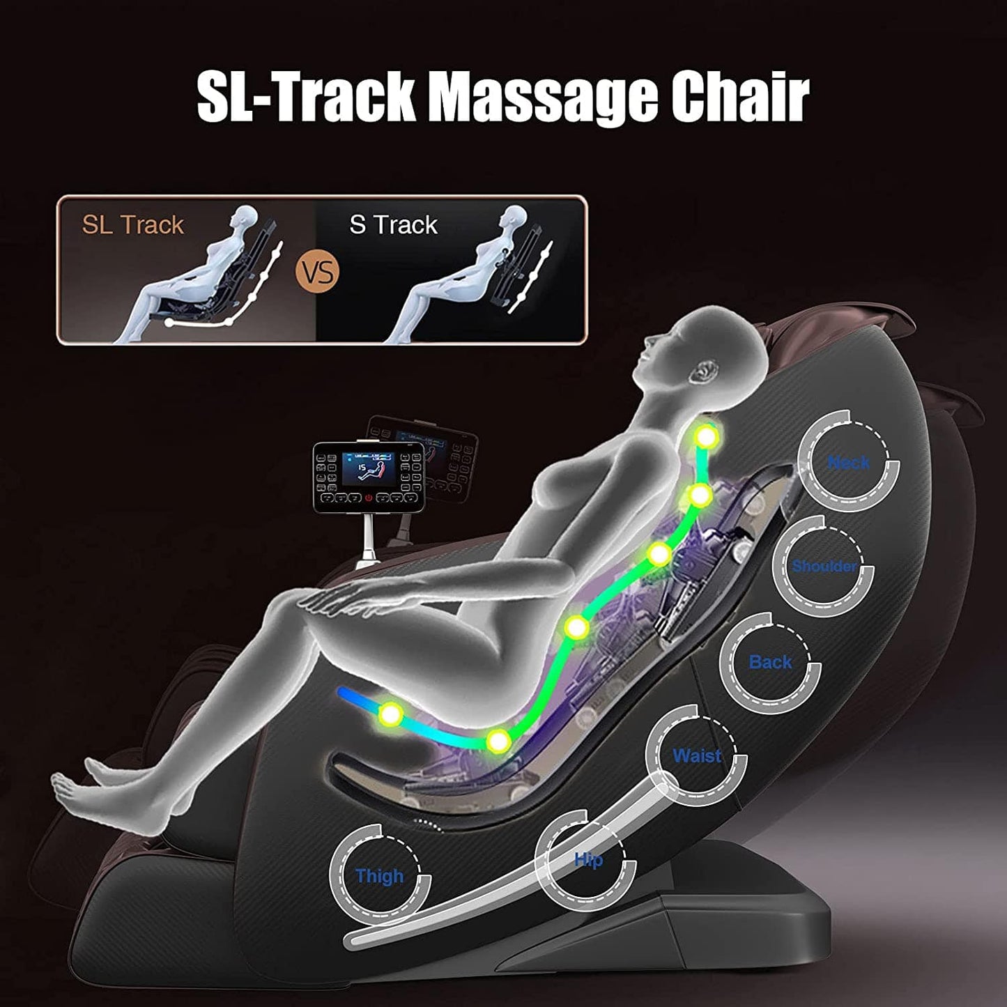 Real Relax Massage Chair Favor-06 Massage Chair Brown