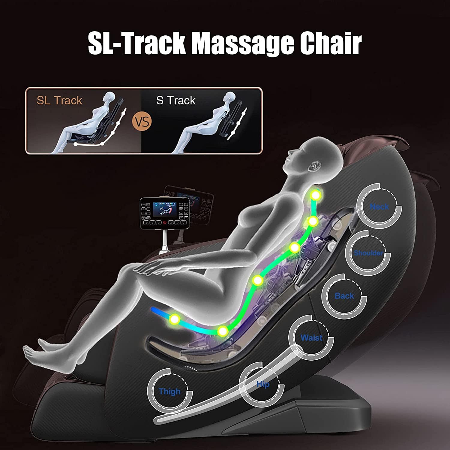 Real Relax notShow Favor-06 Massage Chair Brown A