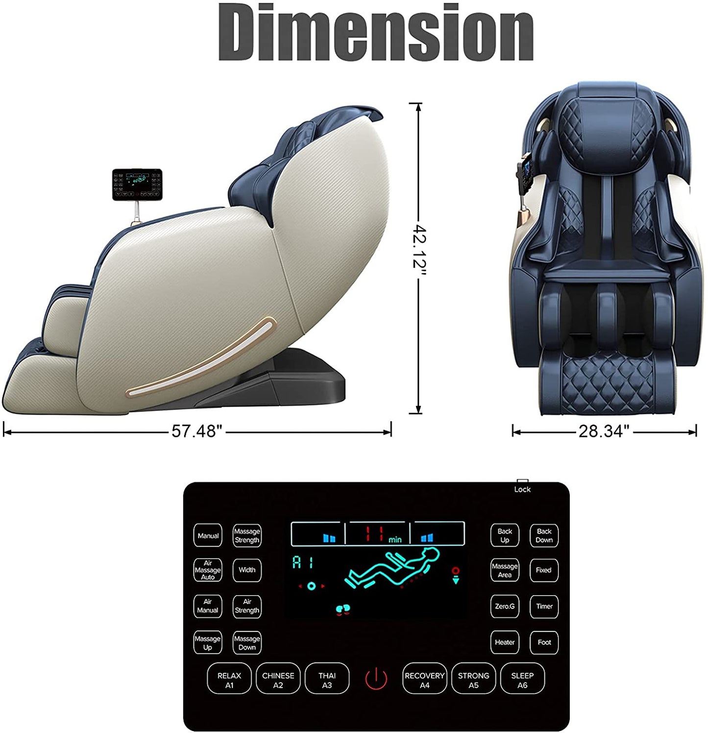 Real Relax notShow Favor-06 Massage Chair Blue A