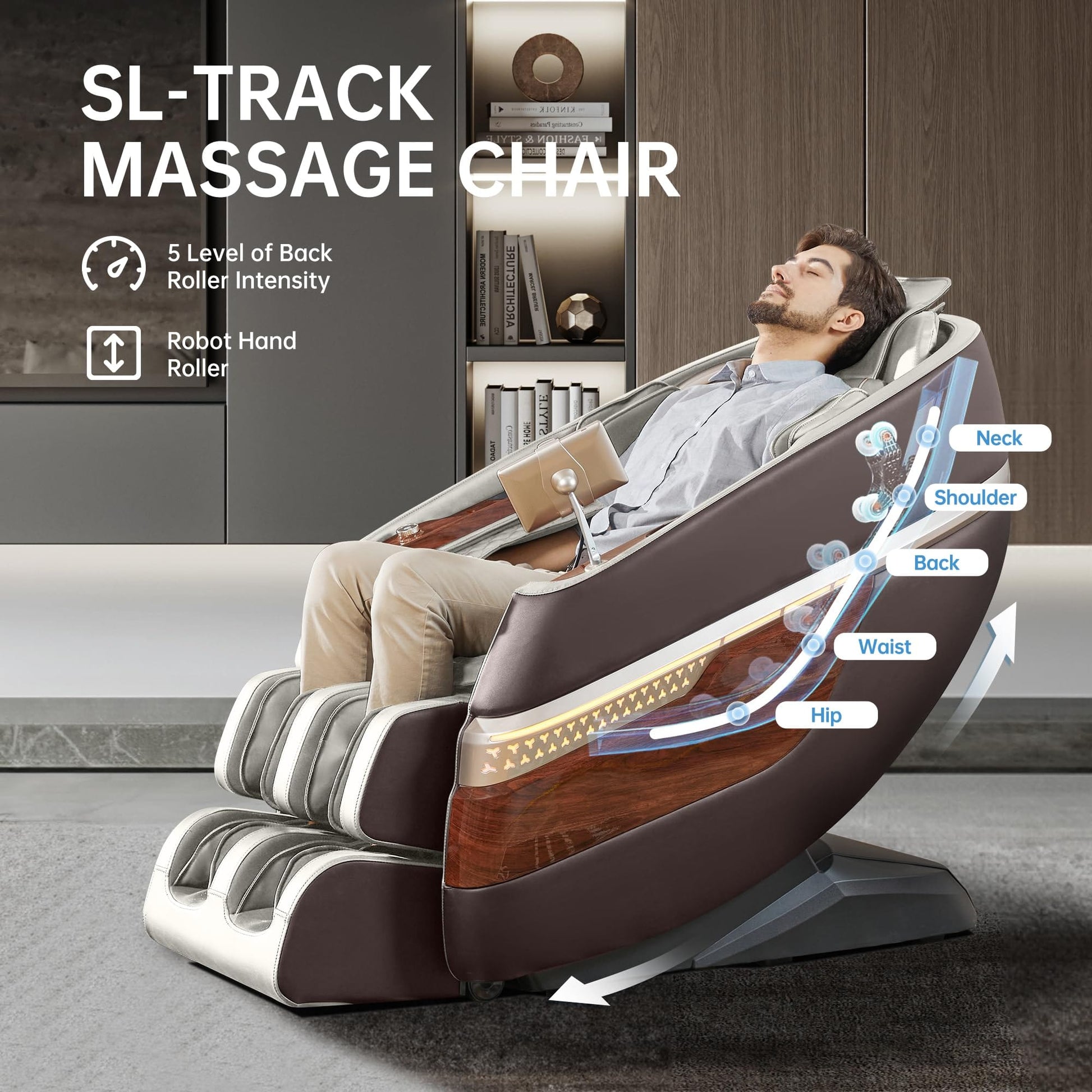 Real Relax Massage Chair Favor-08  Massage Chair Brown