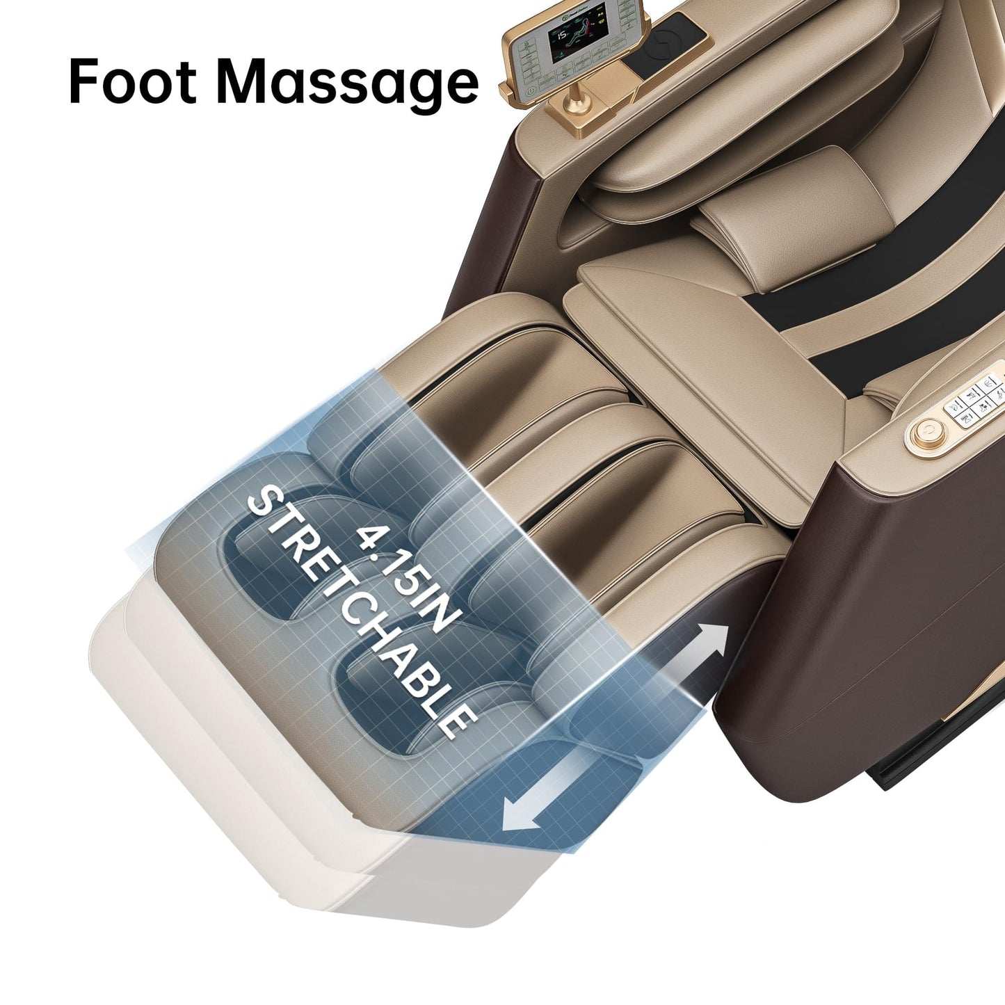 Real Relax Massage Chair PS3500 Massage Chair Brown