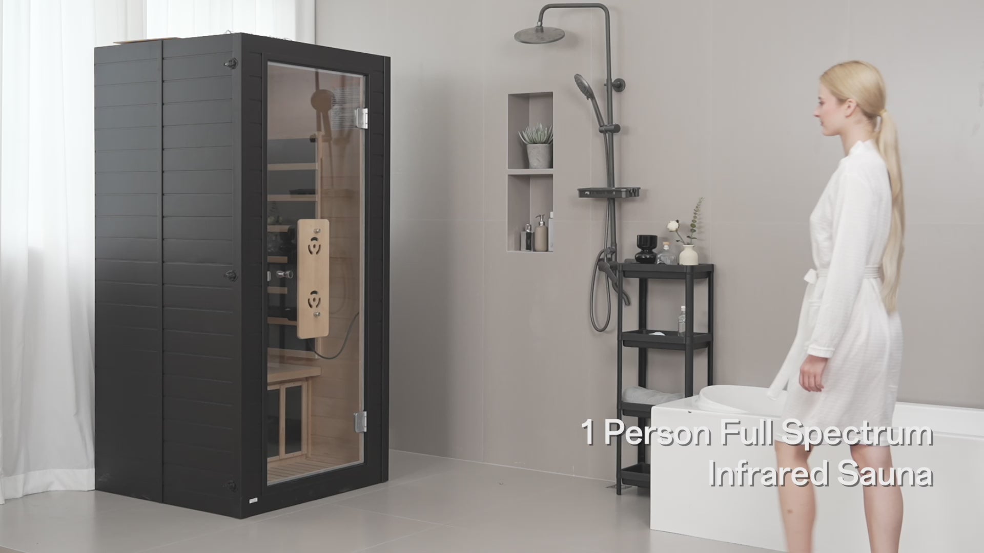 Neptune 1 Person Full Spectrum Red-Light Therapy Sauna