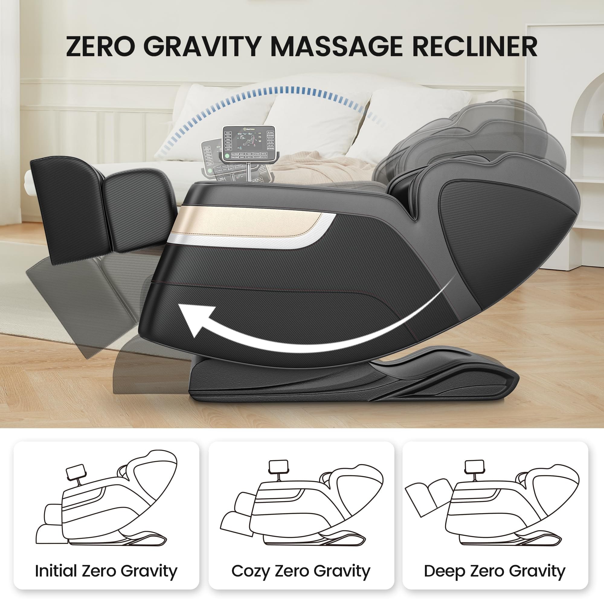 Real Relax Massage Chair BS-04 Massage Chair Black