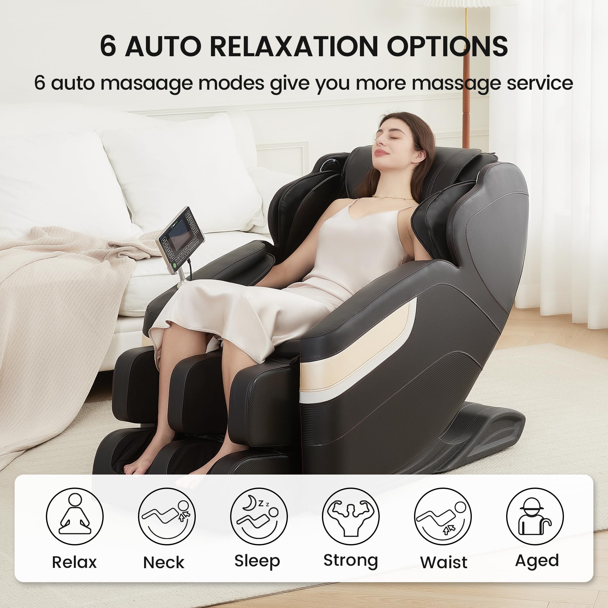 Real Relax Massage Chair BS-04 Massage Chair Black