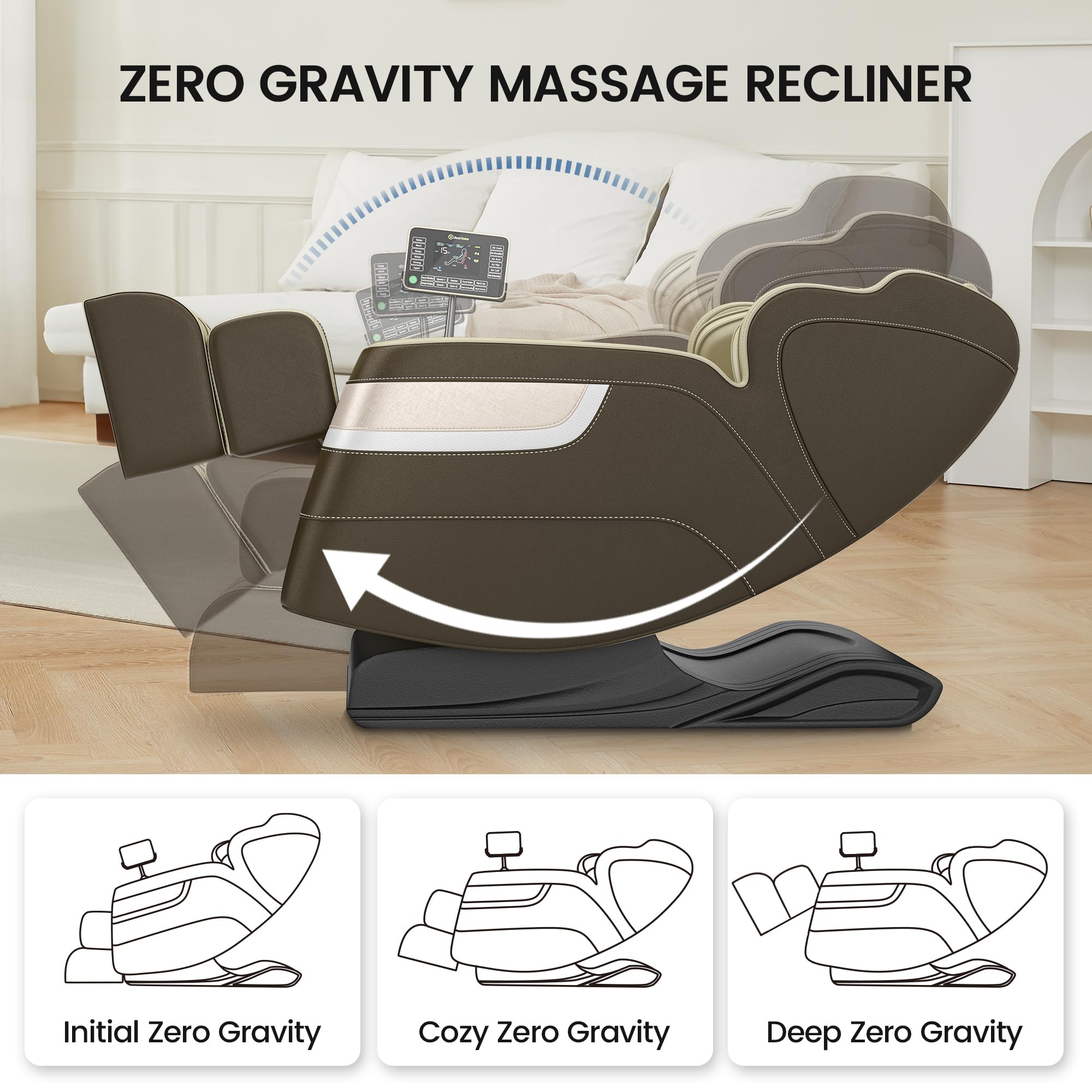 Real Relax Massage Chair BS-04 Massage Chair Brown