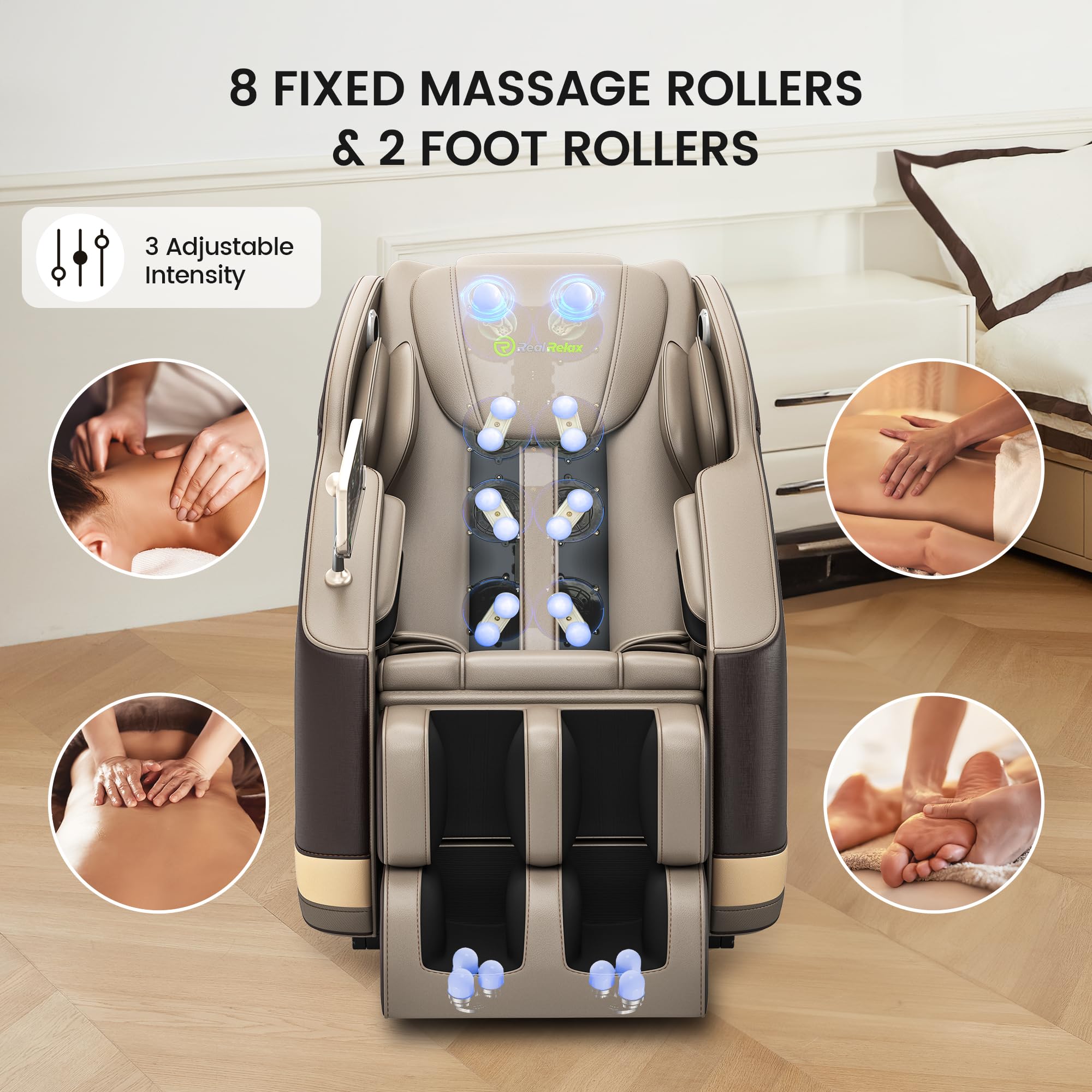 Real Relax Massage Chair BS-05 Massage Chair Brown