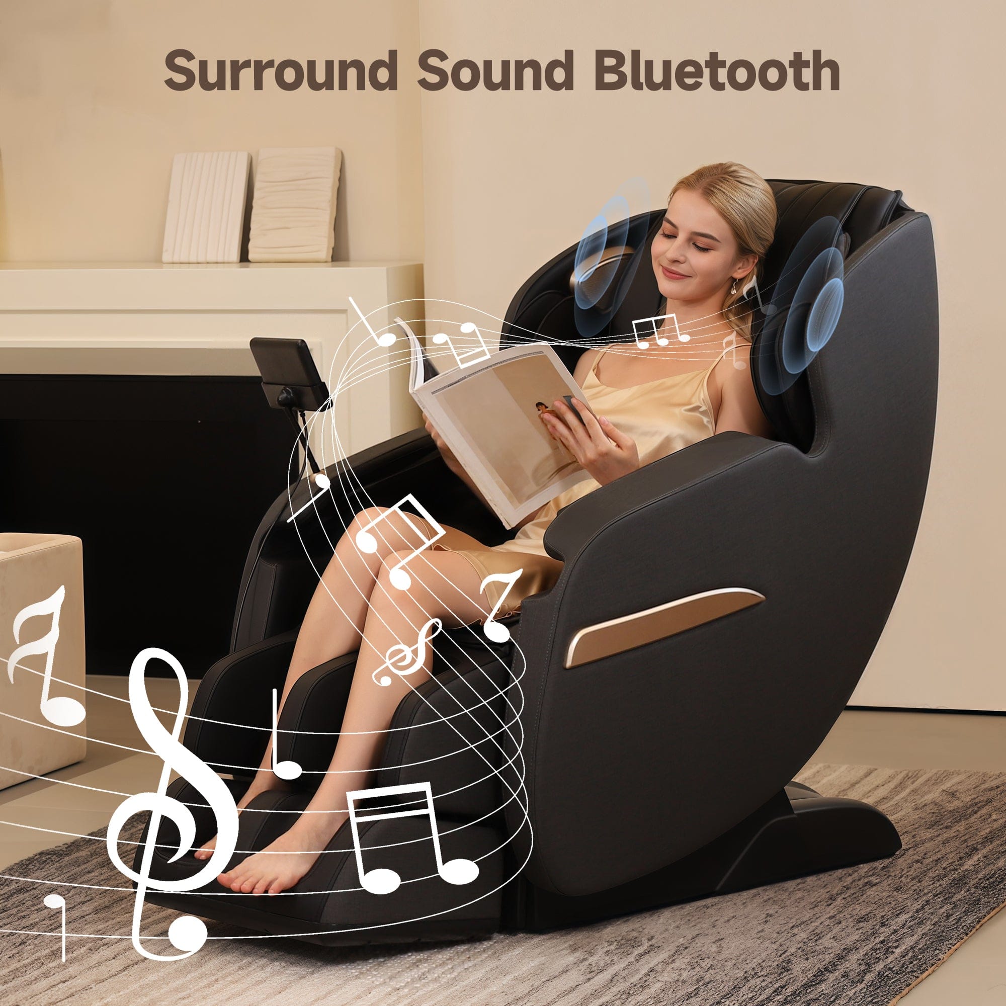 Real Relax Massage Chair Favor-03 2026 3D Massage Chair Black