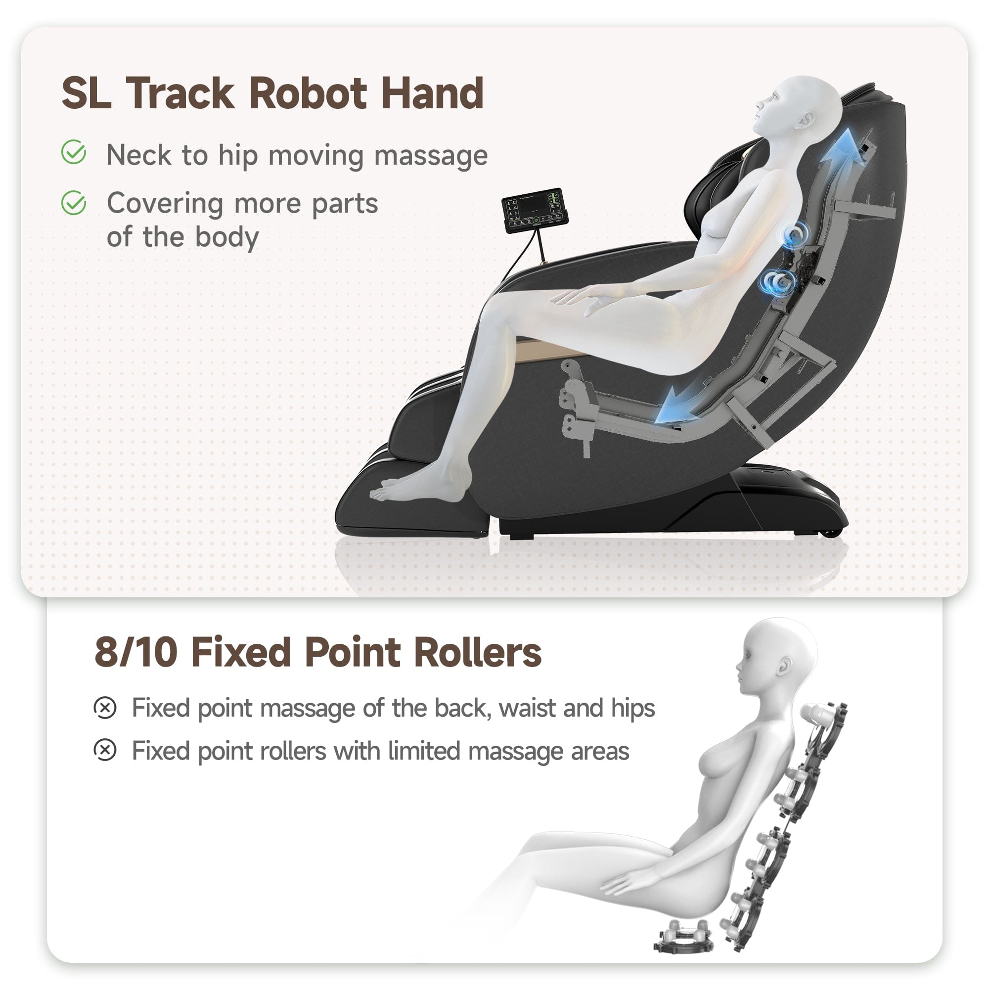 Real Relax Massage Chair Favor-03 2026 3D Massage Chair Black