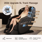 Real Relax Massage Chair Favor-03 2026 3D Massage Chair Black