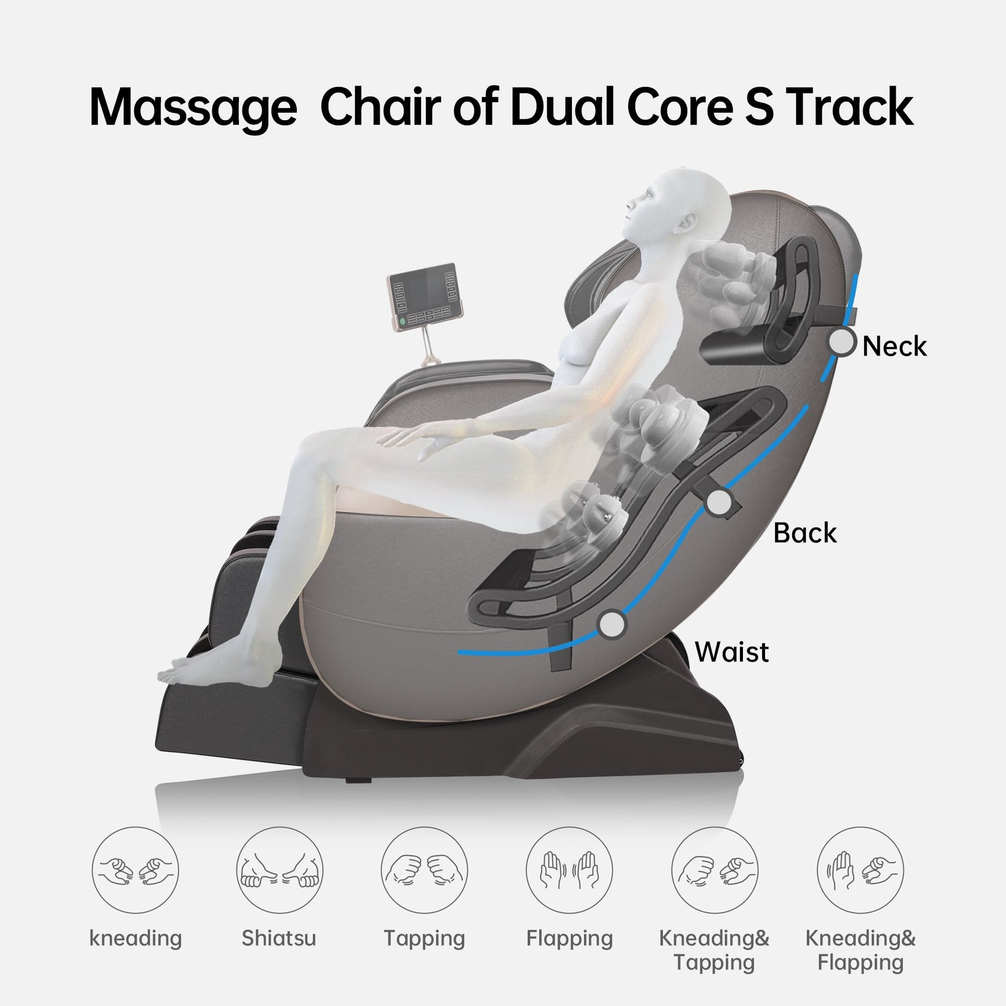 Real Relax Massage Chair Favor-03 ADV Massage Chair black