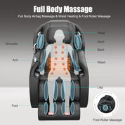 Real Relax Massage Chair Favor-06 Massage Chair Black Refurbished