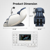 Real Relax Massage Chair Favor-06 Pro 3D Massage Chair Blue