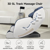 Real Relax Massage Chair Favor-06 Pro 3D Massage Chair Blue