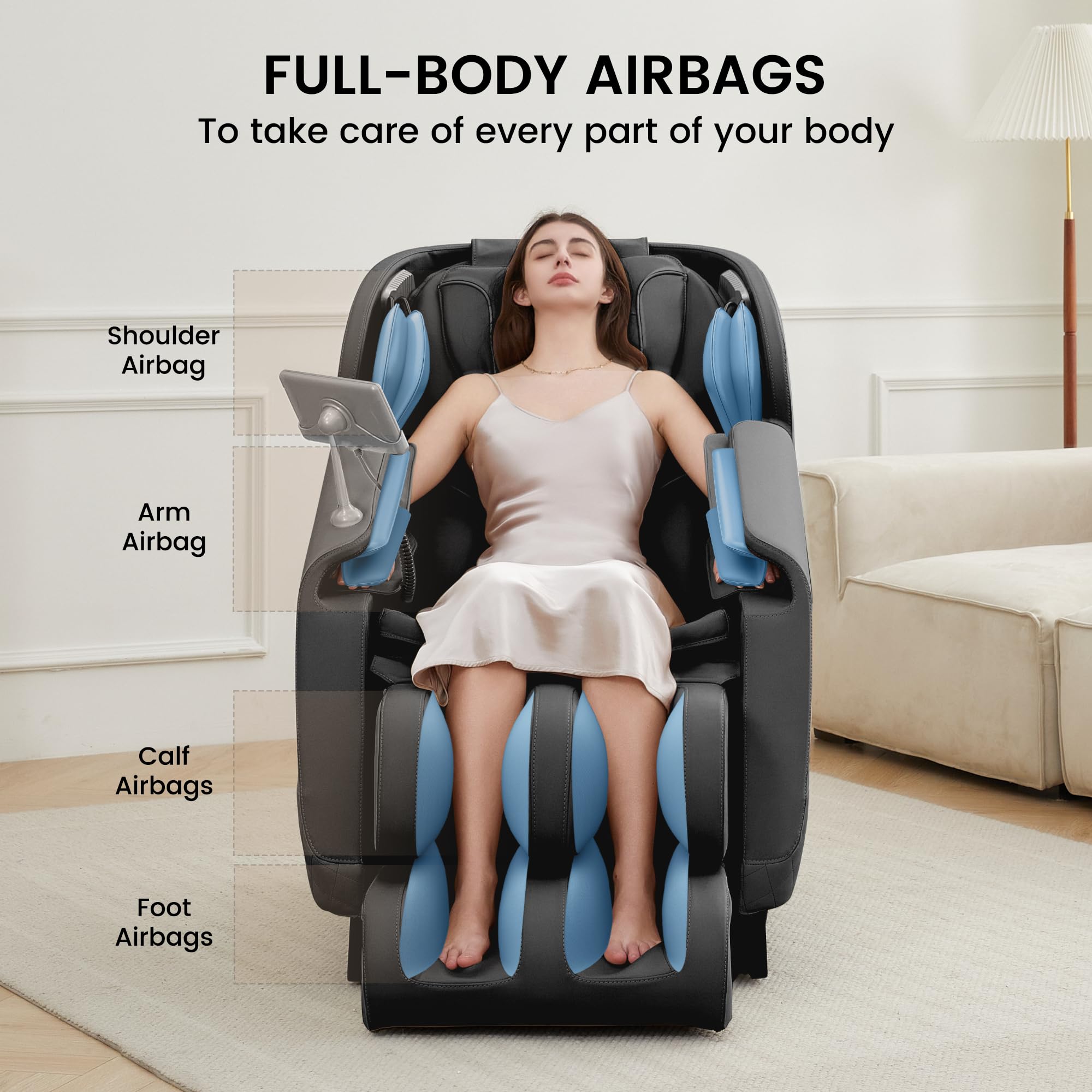 Real Relax Massage Chair Favor-11 Massage Chair Black