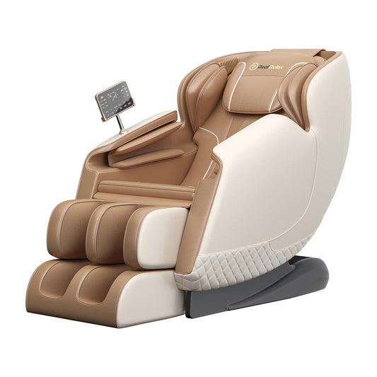 Real Relax Massage Chair Favor-11 Massage Chair Brown and White